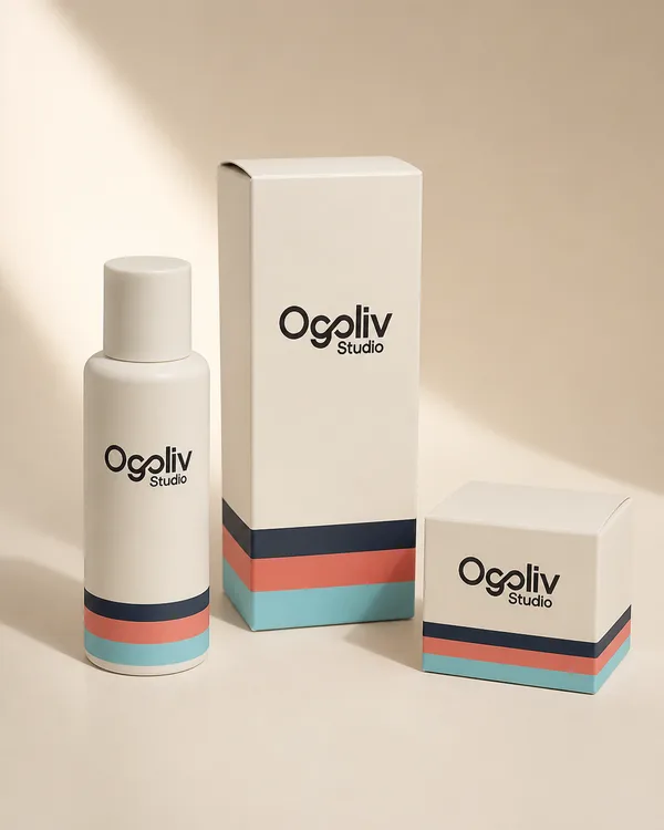 Coordinated Ogoliv Studio packaging artwork